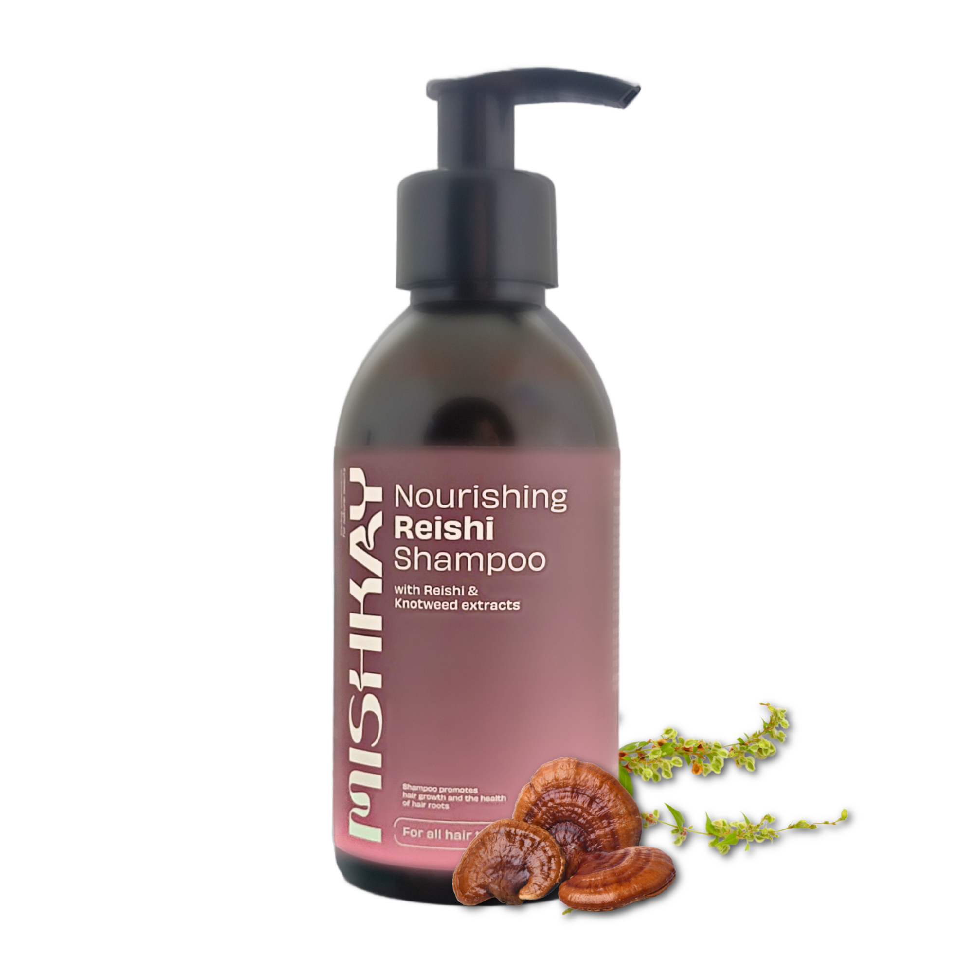 Intensīvi barojošs šampūns ar Reiši ekstraktu - MISHKAY. 200 ml