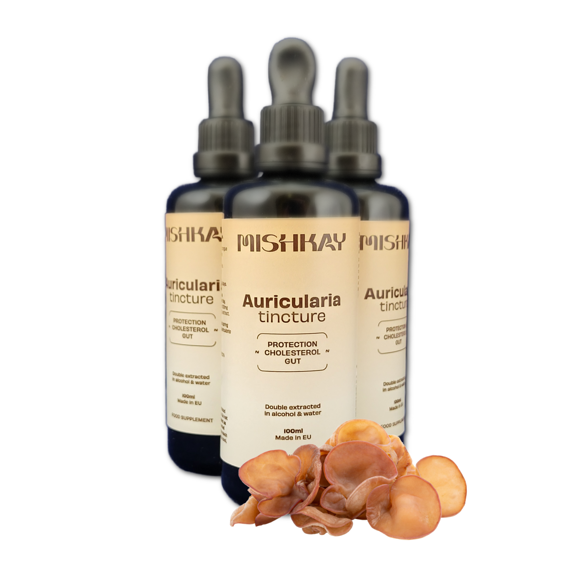 Auricularia šķidrais ekstrakts - tinktūra (UZTURA BAGĀTINĀTĀJS) 100 ml