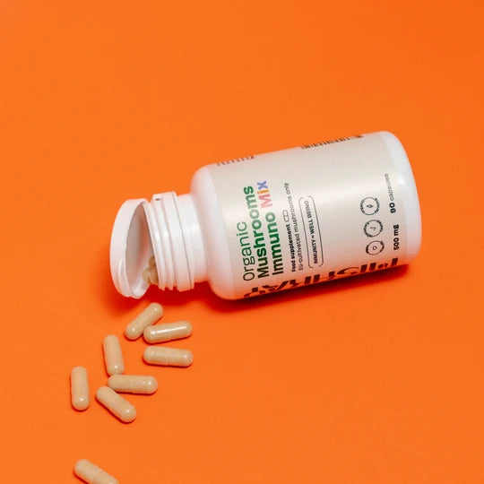 Ekoloģiskas Immuno Mix (7 sēņu maisījums) kapsulas - Uztura bagātinātājs