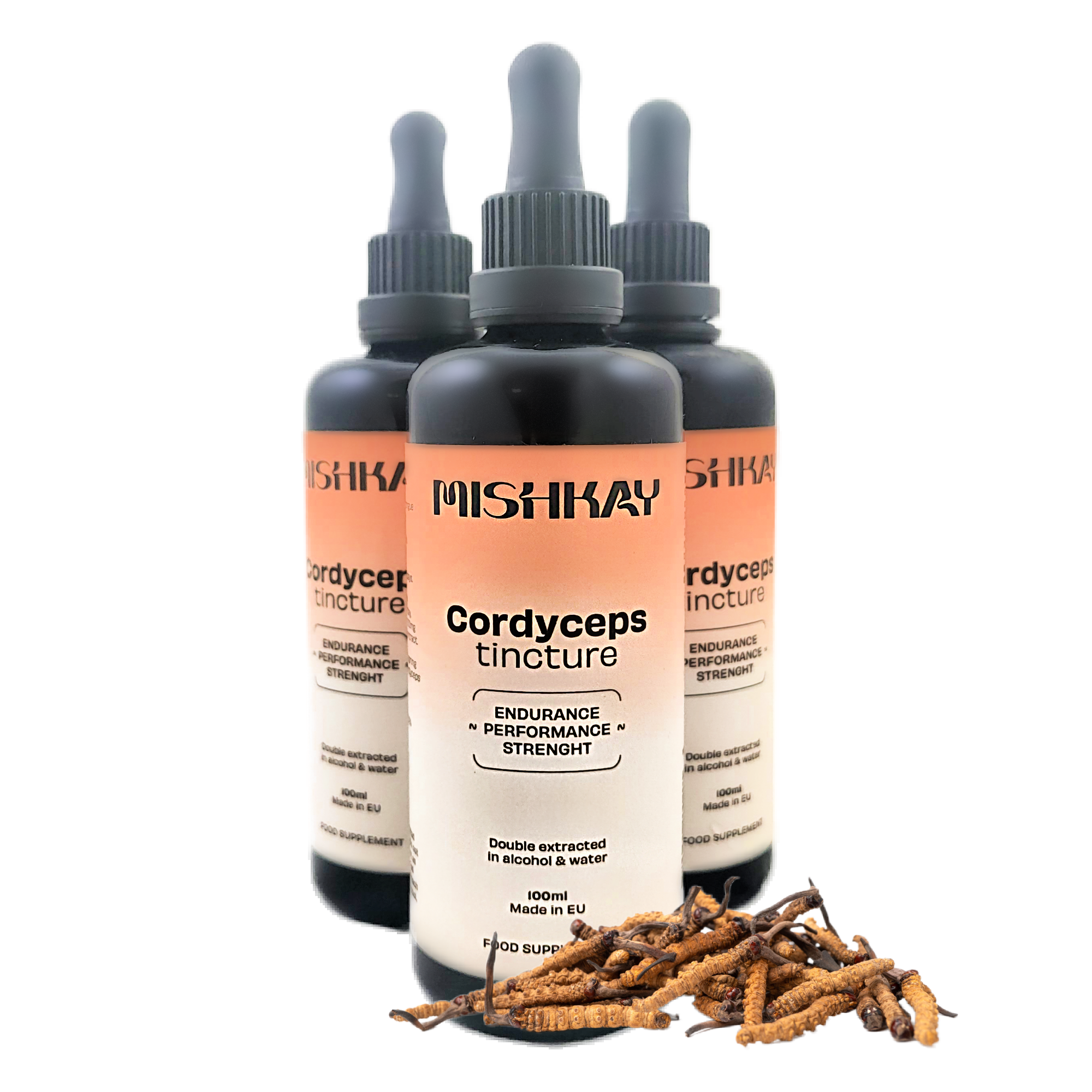 Ķīniešu kordicepsa ekstrakts - tinktūra (UZTURA BAGĀTINĀTĀJS) (100 ml)